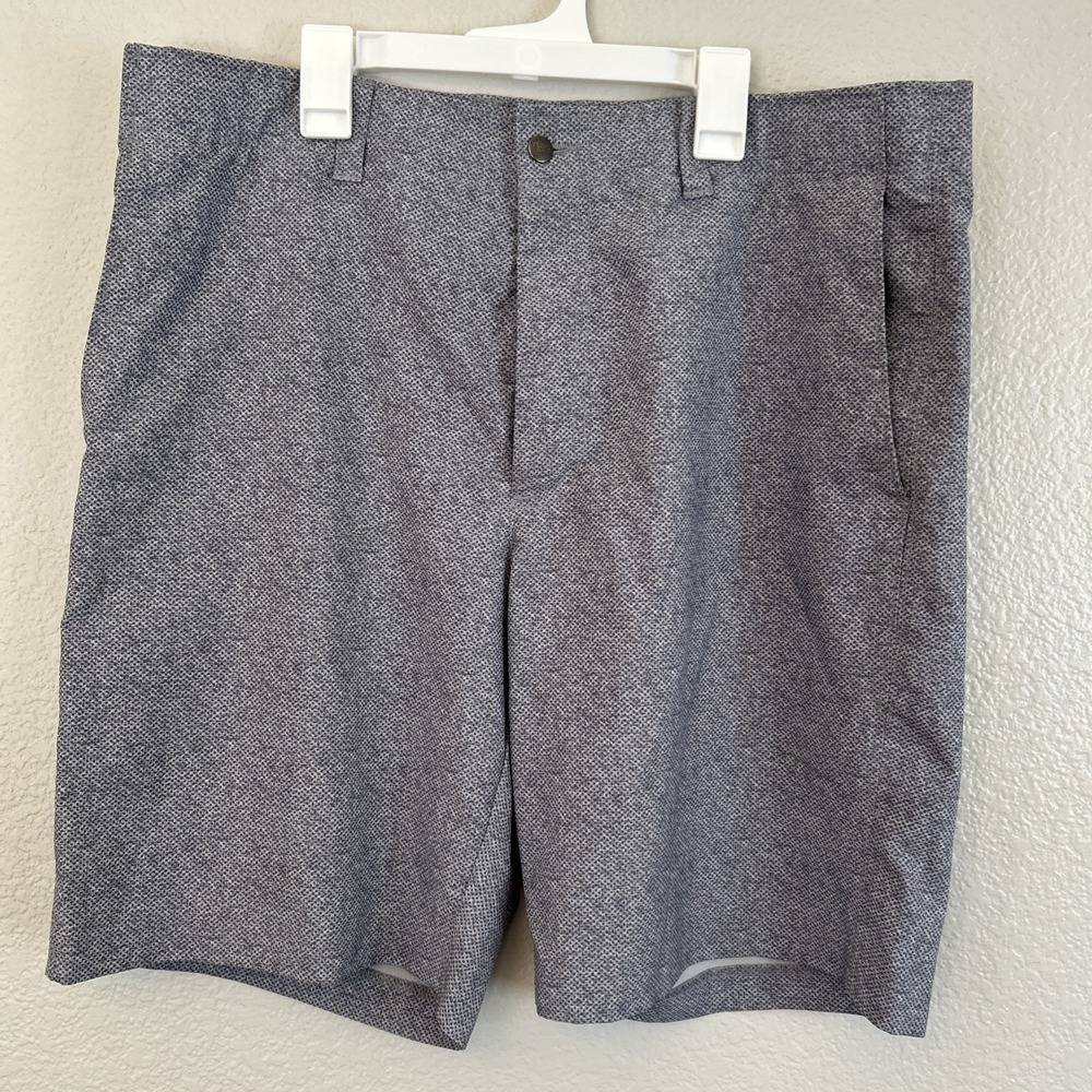 Callaway Shorts Mens 36 Gray Geometric Chino Golf Casual Outdoor Lightweight